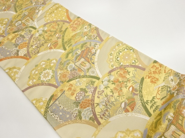 JAPANESE FUKURO OBI / WOVEN FLOWERS